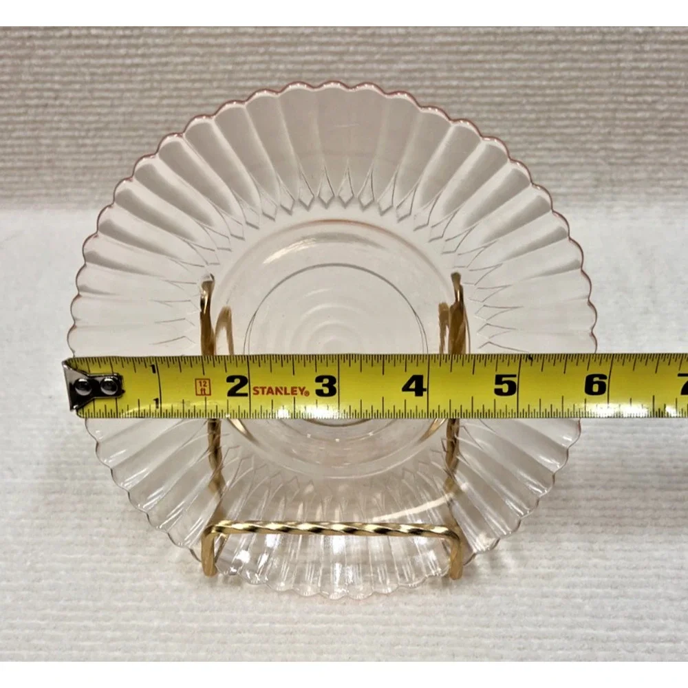 Vtg 1930's Macbeth Evans Pink Petalware Depression Glass 16pc 4 Place Setting